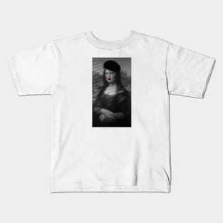 Gioconda - Mona Lisa instagram filters - Noir Kids T-Shirt